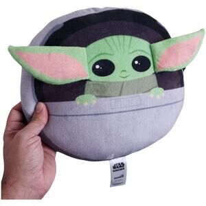 Star Wars Mandalorian Baby Yoda Shaped Pillow 12” | Grogu Plush Toy Cushion